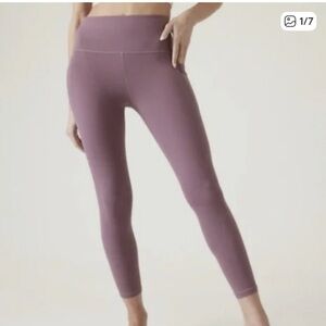 Athleta girl high rise stash your treasures legging in mauve​